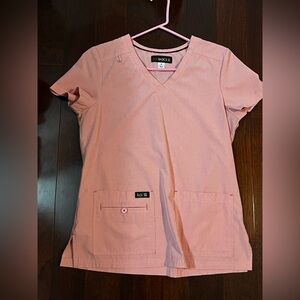 Koi women’s pink scrub  Top size S